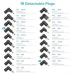 ZOZO Universal Laptop Charger 90W AC Adapter for HP Dell Gateway Toshiba Lenovo Acer ASUS Samsung Sony Ultrabook Chromebook DC Output 12V 15V 18.5V 19V 19.5V 20V Power Supply Cord with 19 Tips