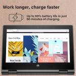 HP Chromebook Pro X360 Fortis 2-in-1 Flip Laptop & Tablet (11.6" Touchscreen, Intel CPU, 8GB RAM, 128GB Storage (64GB+64GB SD)), Rugged & Spill-Resistant, Long-Battery Life, Home, Students, Chrome OS