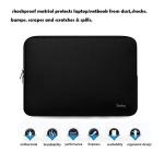 Laptop Sleeve Case 14 Inch, Resistant Neoprene Sleeve/Notebook Computer Pocket Case/Tablet Briefcase Carrying Bag for inch HP, Lenovo, Asus Notebook, Ultrabook, Black
