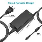 ZOZO Universal Laptop Charger 90W AC Adapter for HP Dell Gateway Toshiba Lenovo Acer ASUS Samsung Sony Ultrabook Chromebook DC Output 12V 15V 18.5V 19V 19.5V 20V Power Supply Cord with 19 Tips
