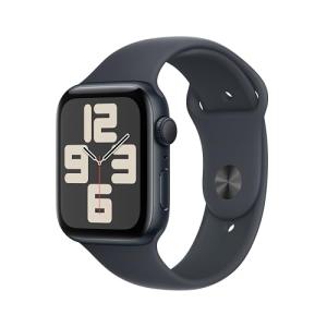 Apple Watch SE (2nd Gen) [GPS 44mm] Smartwatch with Midnight Aluminum Case with Midnight Sport Band M/L. Fitness and Sleep Trackers, Crash Detection, Heart Rate Monitor, Retina Display