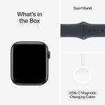 Apple Watch SE (2nd Gen) [GPS 44mm] Smartwatch with Midnight Aluminum Case with Midnight Sport Band M/L. Fitness and Sleep Trackers, Crash Detection, Heart Rate Monitor, Retina Display
