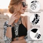 Newlibery Bracelet Beaded Bands for Women Compatible with Apple Watch 38mm 40mm 41mm 42mm(S11/10) Fashion Handmade Boho Elastic Stretch Crystal Strap for iWatch Series 11/10/9/8/7/6/5/4/3/2/1/SE