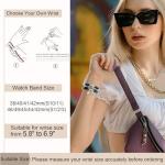 Newlibery Bracelet Beaded Bands for Women Compatible with Apple Watch 38mm 40mm 41mm 42mm(S11/10) Fashion Handmade Boho Elastic Stretch Crystal Strap for iWatch Series 11/10/9/8/7/6/5/4/3/2/1/SE