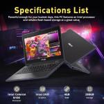 ASUS 11.6" HD Touchscreen 2-in-1 Laptop for Students, Intel Celeron N100, UHD Graphics, 4GB RAM, 288GB Storage(128GB SSD＋160GB Docking Station Set), Webcam, Wi-Fi 6, Windows 11 Pro, Mineral Gray