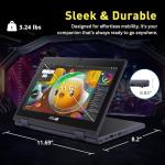 ASUS 11.6" HD Touchscreen 2-in-1 Laptop for Students, Intel Celeron N100, UHD Graphics, 4GB RAM, 288GB Storage(128GB SSD＋160GB Docking Station Set), Webcam, Wi-Fi 6, Windows 11 Pro, Mineral Gray