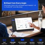 BWPED 15.6" 2-in-1 Touchscreen Laptop, 360° Flip Convertible, Core m3 8100Y, 16GB RAM, 512GB SSD, IPS Full HD Display, Wi-Fi 5 BT5.1 Win 11 Pro Lightweight Notebook Computer for Work & Study