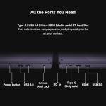 BWPED 15.6" 2-in-1 Touchscreen Laptop, 360° Flip Convertible, Core m3 8100Y, 16GB RAM, 512GB SSD, IPS Full HD Display, Wi-Fi 5 BT5.1 Win 11 Pro Lightweight Notebook Computer for Work & Study