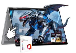 HP OmniBook X Flip (Next Gen Envy x360) 2 in 1 Touchscreen Laptop, 16" FHD+ AMD Ryzen AI 5 340 (> Intel i7-1355U), 16GB DDR5 1TB SSD, Free Office, Win 11, AI Copilot+ PC +BWE Accessories