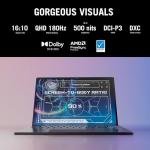 ASUS ROG Flow Z13 2.5K 180Hz 3ms ROG Nebula Touchscreen 13.4" Convertible 2-in-1 Gaming Notebook AMD Ryzen AI MAX+ 395 32GB RAM 1TB SSD Off Black