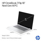ist computers 2026 HP OmniBook 7 Flip 2-in-1 Laptop (16" FHD+ Touchscreen, Intel Core Ultra 7 258V, 32GB RAM, 2TB SSD, Arc GPU (16GB), Pen) Next Gen Envy 16 x360, AI Copilot+ PC, Wi-Fi 7, Win 11 Pro