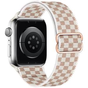 MITERV Stretchy Nylon Loop Bands Compatible with Apple Watch 38mm 40mm 41mm 42mm 44mm 49mm 46mm Adjustable Soft Elastics Strap Compatible with Apple Watch SE Ultra iWatch Series 10/9/8/7/6/5/4/3/2/1 Women Men