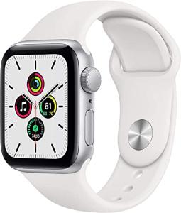 Apple Watch SE 40mm Silver Aluminum White Band
