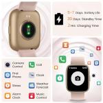 Alexa Smart Watch with Fitness Tracking, Pink