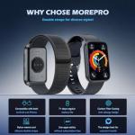 MorePro Fitness Tracker with Heart Rate and Oxygen Monitor