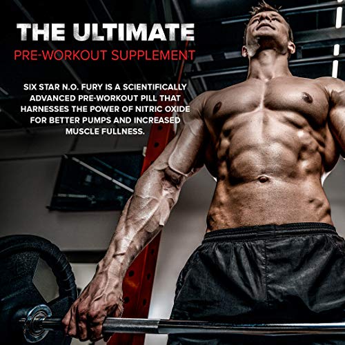 Six Star Nitric Oxide Pre-Workout Supplement, 60 Pills