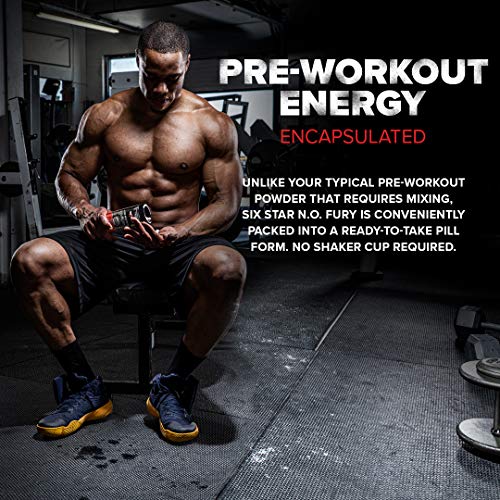Six Star Nitric Oxide Pre-Workout Supplement, 60 Pills