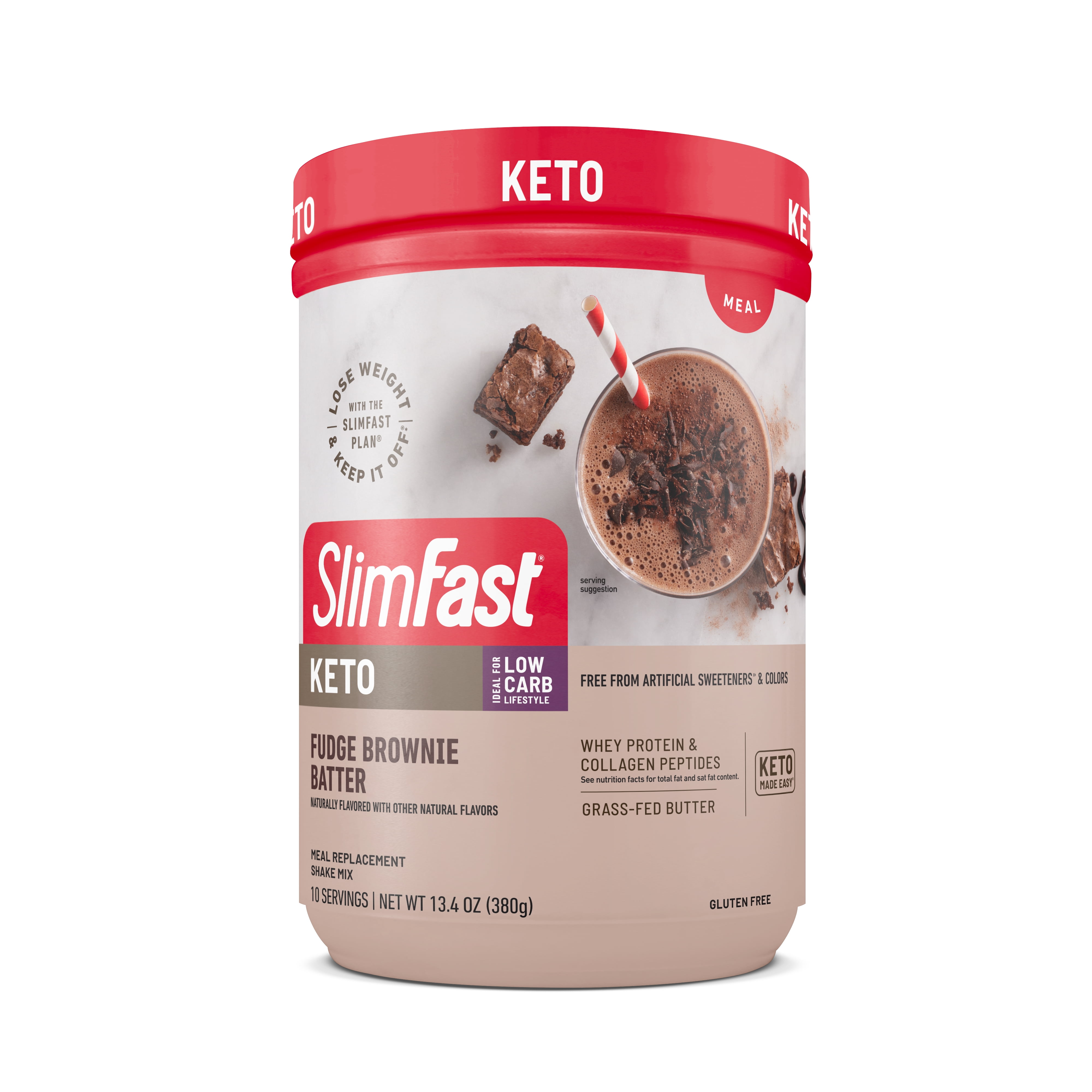 Slim Fast Keto Meal Replacement Powder - Brownie Fudge
