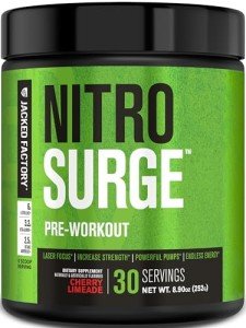 NITROSURGE Pre Workout Powder - Cherry Limeade Flavor