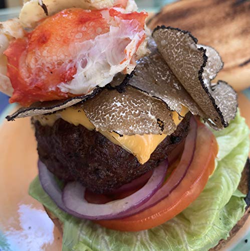 Fresh Black Burgundy Truffles and White Truffle Butter