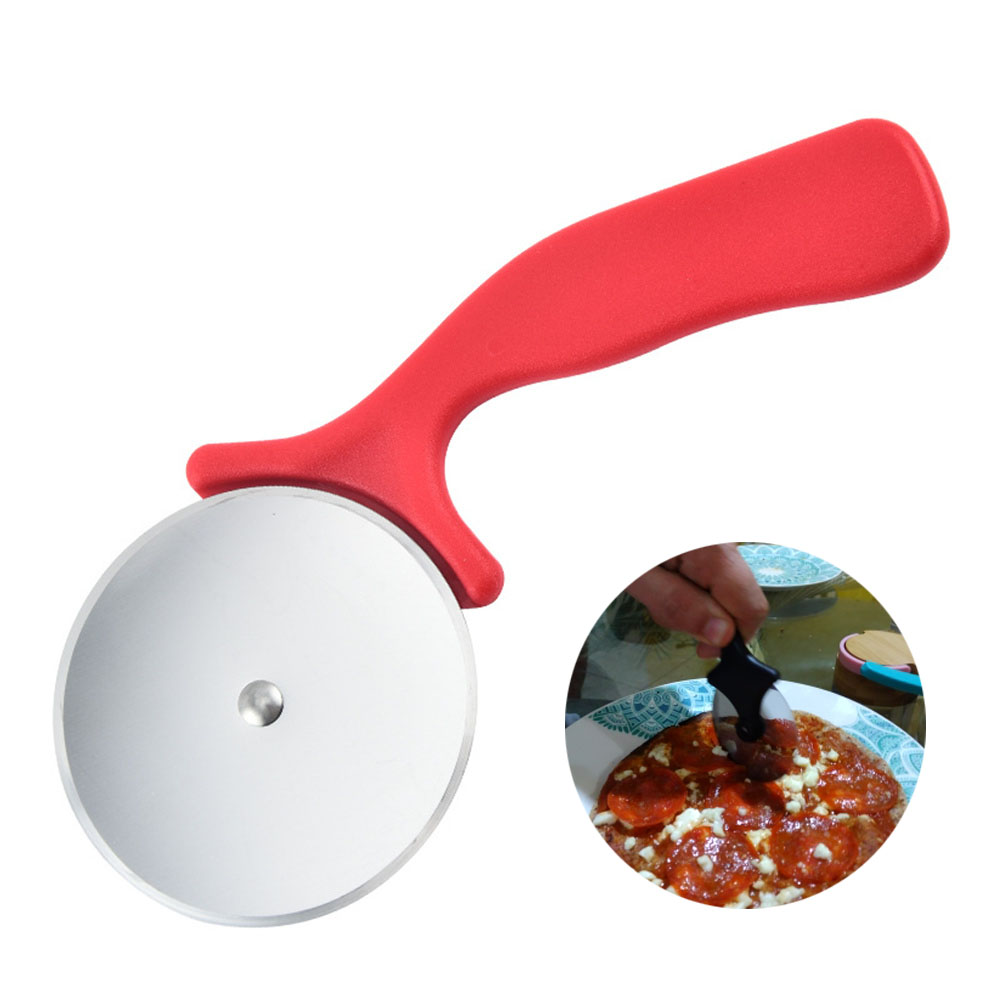 Stainless Steel Pizza Cutter and Pastry Roller