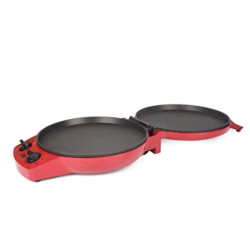 Courant 12" Pizza Maker with Timer - Red