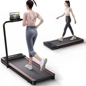 Sperax 3-in-1 Folding Treadmill in Black/Red