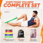 STRAVYA 5-Piece Resistance Bands Set for Home Gym