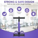 6-Tube Resistance Band Pedal Exerciser for Fitness