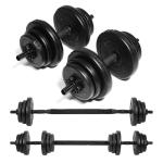 Adjustable 20kg Dumbbell and Barbell Set