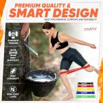 STRAVYA 5-Piece Resistance Bands Set for Home Gym
