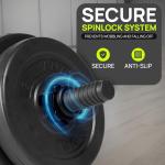 Adjustable 20kg Dumbbell and Barbell Set