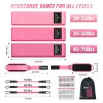 Resistance Bands Set with Ankle Straps for Workouts