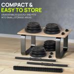 Adjustable 20kg Dumbbell and Barbell Set