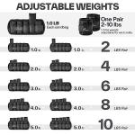Adjustable Ankle Weights Set - 2-10 lbs