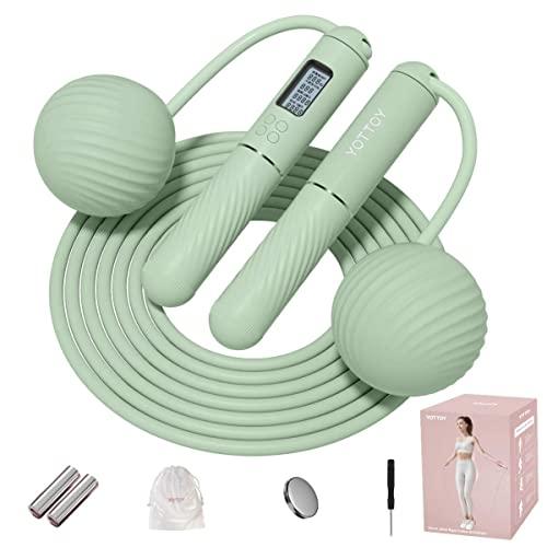 YOTTOY Cordless Jump Rope with LCD Display