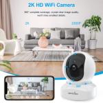2K Pet Camera with 2-Way Audio and Night Vision