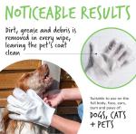 BUGALUGS Fragrance-Free Dog Grooming Glove Wipes
