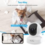 2K Pet Camera with 2-Way Audio and Night Vision