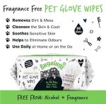 BUGALUGS Fragrance-Free Dog Grooming Glove Wipes