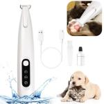 Rechargeable Waterproof Dog Paw Trimmer with LED Light