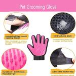 Pet Grooming Glove and Deshedding Mitt for All Fur