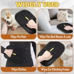 AMFUN Reusable Pet Hair Removal Grooming Gloves