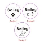 Personalized Stainless Steel Pet ID Tags - Silver