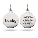 Personalized Stainless Steel Pet ID Tags - Silver