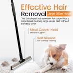 Curioh Dual-Sided Carpet Rake for Pet Hair