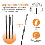 Curioh Dual-Sided Carpet Rake for Pet Hair