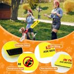 Yellow Dog Leash ID Patch: Training Alert Tag