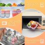 6 Pack Protein Snack Containers with Compartments