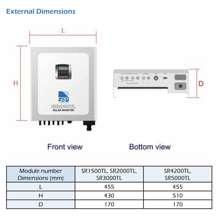 Sunny Roo SR4200TL: 4KW Solar Inverter - 4000W